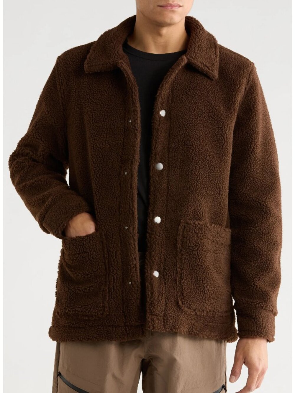 Joe's Jeans Brown Teddy Sherpa Jacket Size Large NWT